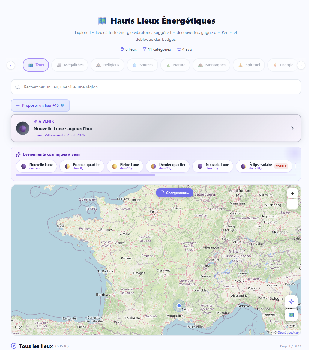 Lieux energetiques Armonitia